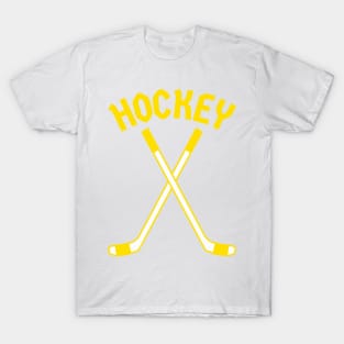 HOCKEY CROSSED STICKS LOGO T-Shirt